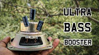 How to increase BASS | Bass Booster Circuit | Ultra BASS in speakers using capacitor