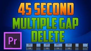 Premiere Pro CC - How to Delete / Remove Multiple Gaps Between Clips using Ripple Delete