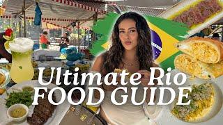 RIO FOOD TOUR! Street Food, Restaurants and Bars to visit in Rio De Janeiro, Brazil 