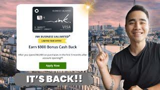 IT'S BACK!! | 90,000 Ultimate Reward Point Offer | How To Properly Churn Business Ink 400,000 Points