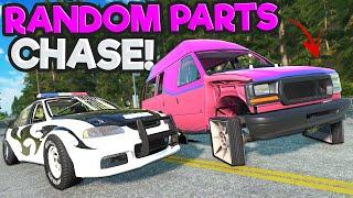 Random Parts Multiplayer Police Chases are TERRIBLE in BeamNG Drive Mods!