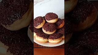 DONAT COKLAT LEMBUT EMPUK YAKIN PASTI SEMUA ORANG SUKA  #shorts #donatcoklat #donatlembut