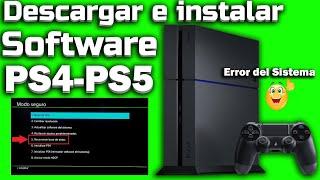 ERROR No se puede iniciar la PS4 como instalar el software, este método funciona PS3, PS4 Y PS5.