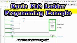 Basic PLC Ladder Programming Examples with Counters - Free Course