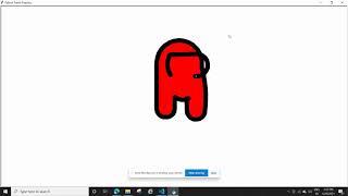 Among us character using Python & Turtle #python #graphic #amongus