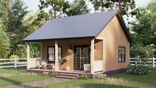 23'x19' (7x6m) Cozy Home Living | Tiny House Design | Full Tour!