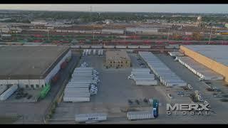 Merx Truck and Trailer Drone View