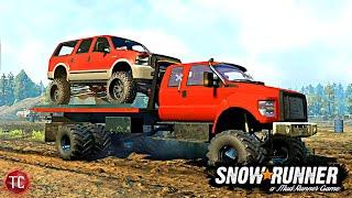 SnowRunner: ROLLBACK TOW TRUCK TEST! (Does it Work?)
