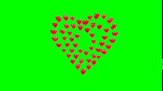 heart emoji 2d green screen 7