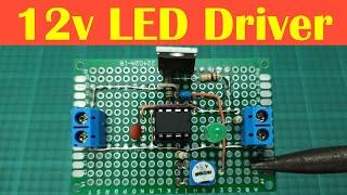 Simple LED Driver Circuit | PWM | 555 Timer IC