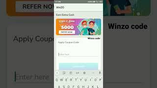 Winzo Refer code #winzo #sort #viralvideo