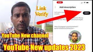 verification required to make external links clickable ! youtube description link Verification