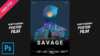 How to make a simple movie poster in Photoshop CC 2021