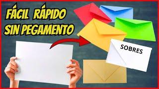 2 WAYS HOW TO MAKE ENVELOPES with sheets of paper or cardboard WITHOUT GLUE | Gio de la Rosa