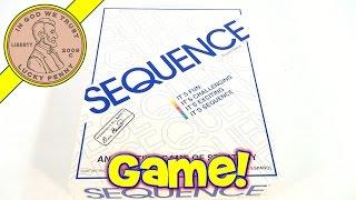 Sequence Board Game #8002, 1995 Jax Games - An Exciting Game Of Strategy