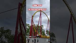 The Flash: Vertical Velocity (PT1) #sixflags #greatadventure #theflash #new #shorts #summer #fyp