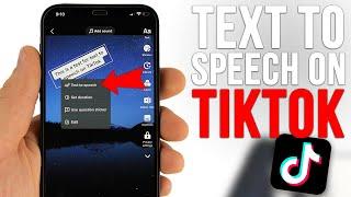 How to use Text To Speech on TikTok! [2023]