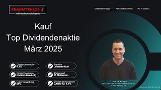  Internationale Top-Dividendenaktie März 2025 – Unser Kauf & Analyse!