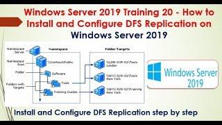 Windows Server 2019 Training 20 - How to Install and Configure DFS Replication Server 2019