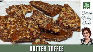 Butter Toffee Recipe with Toasted Almonds and Milk Chocolate