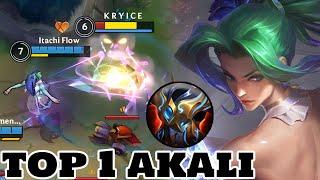 Wild Rift Akali - Top 1 Akali Gameplay Rank Challenger