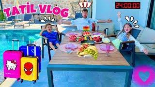 KUZEY ELİF 24 SAAT ANTALYA TATİL VLOG !! 24 SAAT YOLCULUK VLOG !!