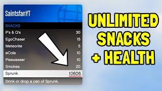 How to Get UNLIMITED SNACKS & HEALTH in GTA Online