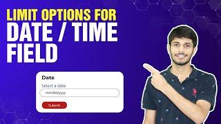 How To Limit Options For Date Or Time Field In Contact Form 7 In WordPress | WordPress Tutorial