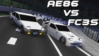 Initial D Battle Stage - AE86 Vs FC3S (Minecraft Animation)