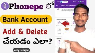 How to ADD or REMOVE bank account in PHONEPE | Fintech With Purna