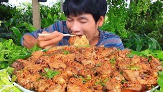 บุปเฟ่ต์ก๋วยเตี๋ยวไก่มะระ(59)บาทแซ่บคักขนาดครับพี่น้องMUKBANG EATING SHOW/โก้อีสานพาแดก