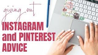 Instagram and Pinterest Advice for New Accounts