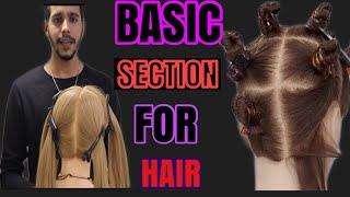 #NILLUBARBER #SECTION BASIC SECTION HAIR