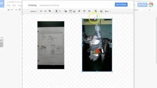 Side By Side Photos In Google Docs Using the Draw Tool