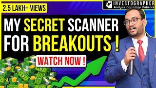 Best Scanner for BREAKOUT Stocks ! | Breakout Swing Trading Strategy | Investographer