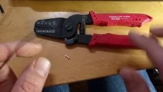 Crimping a JST connector with Engineer PA-09 crimp tool