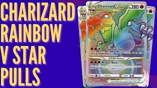 CRAZIEST $100 RAINBOW RARE CHARIZARD V STAR PULLS + REACTIONS | Pokemon Pack Opening Highlights #31