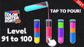 Color Water Sort Puzzle: Liquid Sort It 3D - Level - 91 to 100