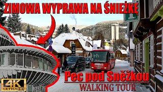  Pec pod Sněžkou 2024 i Wejście na Śnieżkę - Walking Tour Winter 4k ultra HD