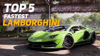 Top 5 Fastest Lamborghini cars ( Forza Horizon 4 )