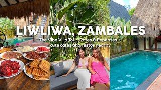 LIWLIWA ZAMBALES The Vibe Villa Tour Rates & Expenses + cute cafes & restos NOV 2023 Andy and Nicole