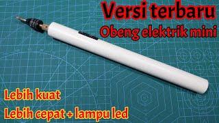 DIY‼️Obeng elektrik mini. Lebih kuat, lebih cepat + lampu led