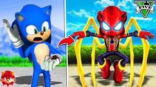 Mejorando a IRON SPIDER SONIC LA PELICULA en GTA 5 !! (Sonic Movie mod)