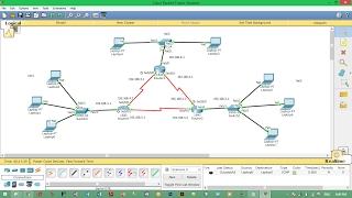configure 3 router with 3 lan using cisco packet traccer