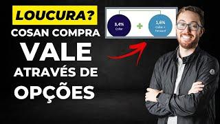 ENTENDA COMO: COSAN COMPRA PARTE DA VALE SEM TER DINHEIRO USANDO OPÇÕES. (COLLAR FINANCING)