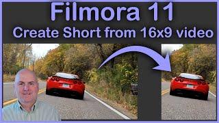 Filmora 11 -  Create YouTube Short from widescreen video