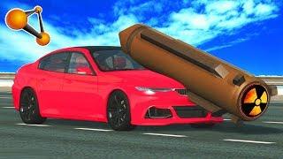 Best Machine gun, Cannon, Missile Crashes 2017 Beamng drive