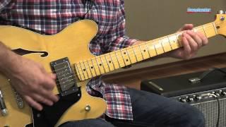 Fender Modern Player Starcaster Semi-hollowbody Electric Guitar Demo - Sweetwater Sound