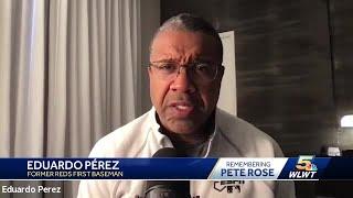 Eduardo Perez recalls getting word during Sportscenter broadcast of Pete Rose's death