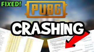How To Fix PUBG Crashing! (100% FIX)